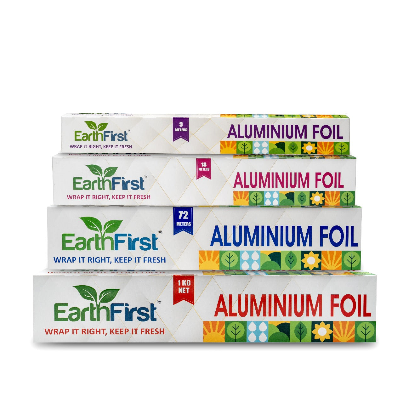 earthfirst aluminum foil 9 meter net – pack of 2 | food grade silver foil for kitchen | ideal for cooking, wrapping, grilling & baking | extra strong & safe for food use