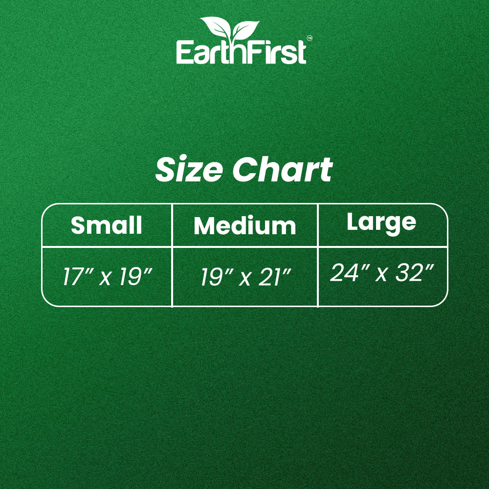 earthfirst oxo-biodegradable garbage bags 17x19 inches (pack of 4 rolls) – 120 pieces (30 pieces x 4 rolls) | eco-friendly small trash bags for home, kitchen & office | leak-proof & tear-resistant