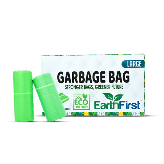 EarthFirst OXO-Biodegradable Garbage Bags 24X32 Inches (Pack of 4 Rolls) – (15 Pieces X 4 Rolls) 60 Large Trash Bags | Heavy-Duty, Leak-Proof, Tear-Resistant Dustbin Liners for Home, Kitchen & Office Brand: EarthFirst